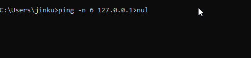 windows bat file wait for 5 seconds